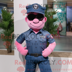 Pink Navy Seal mascot...