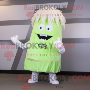 White Celery mascot costume...
