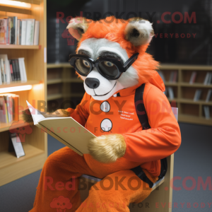 Orange Badger mascot...