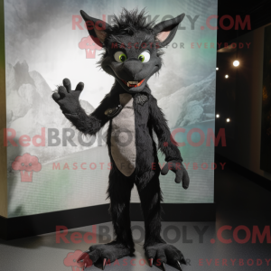 Sort Chupacabra maskot...