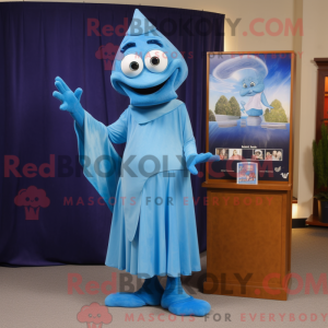 Costume mascotte Blue Ray...