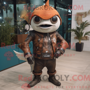 Rust Tuna mascot costume...