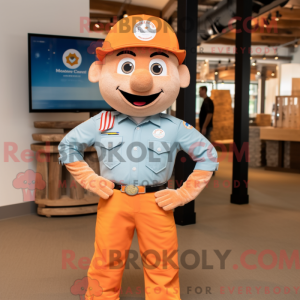 Peach Fire Fighter mascot...