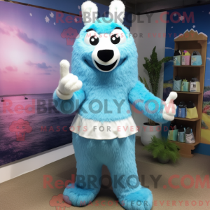 Postava maskota Sky Blue...