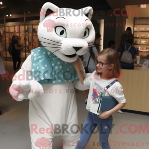 White Panther mascot...