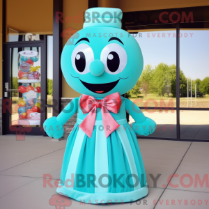 Cyan Gumball Machine mascot...