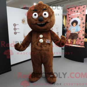 Brown Candy mascot costume...