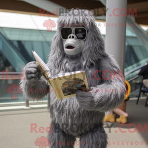 Gray Sasquatch mascot...