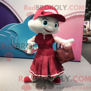 Maroon Dolphin mascot...