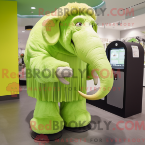 Postava maskota Lime Green...