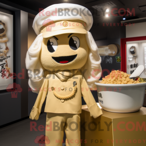 Gold Ramen maskot kostume...