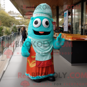 Turquoise Sushi mascot...