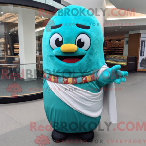 Turquoise Sushi mascot...