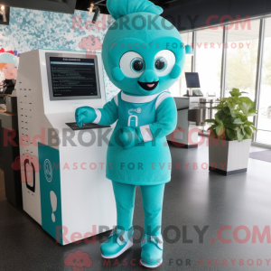 Teal Love Letter mascot...
