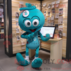 Teal Love Letter mascot...