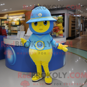 Blue Lemon mascottekostuum...