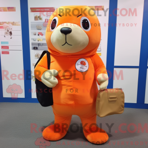 Orange Seal mascot costume...