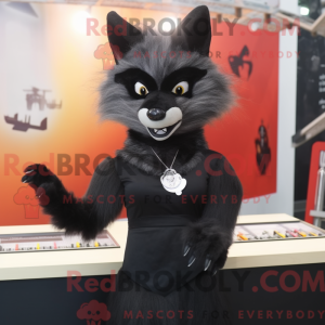 Black Fox mascottekostuum...