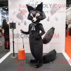 Black Fox mascot costume...