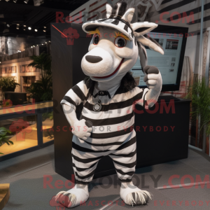 Zebra-mascottekostuum...