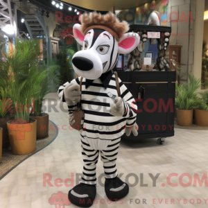 Zebra maskot kostume...
