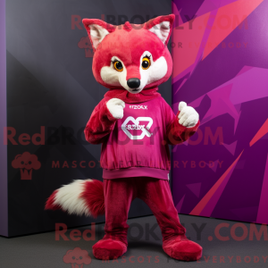 Postava maskota Magenta Fox...