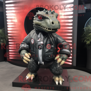 Black Ankylosaurus mascot...