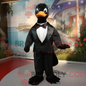 Black Goose mascot costume...