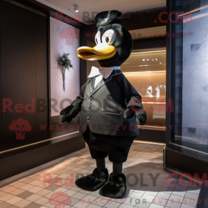 Black Goose mascot costume...