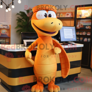 Orange Anaconda mascot...
