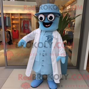 Sky Blue Doctor mascot...