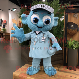 Postava maskota Sky Blue...
