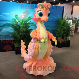 Peach Seahorse mascot...