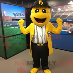 Guante de béisbol amarillo...