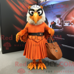 Orange Hawk mascot costume...