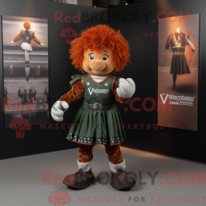 Rust Irish Dancer mascot...