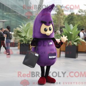 Eggplant mascot costume...