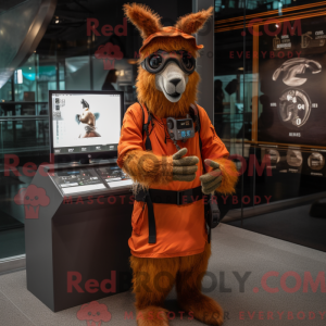 Rust Llama mascot costume...