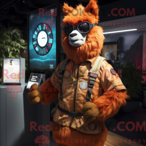 Rust Llama maskot kostume...