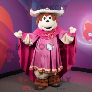 Costume de mascotte Magenta...