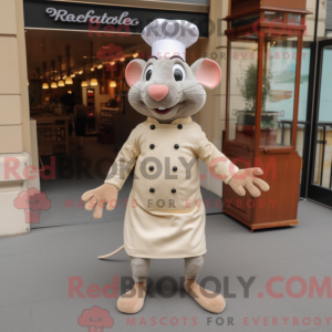 Beige Ratatouille maskot...