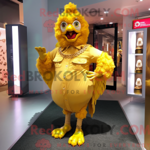 Gold Fried Chicken mascot...