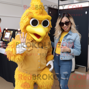 Gold Fried Chicken mascot...