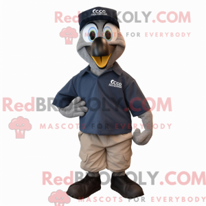 Navy Quail maskot kostume...