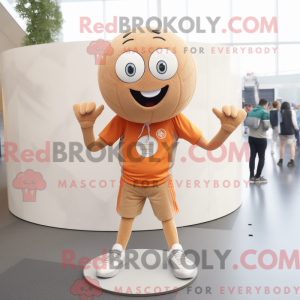 Tan Håndbold Bold maskot...