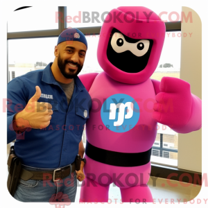 Postava maskota Magenta Gi...