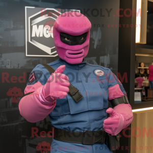 Magenta Gi Joe maskot...