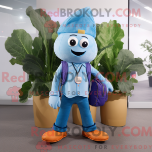 Sky Blue Turnip mascot...