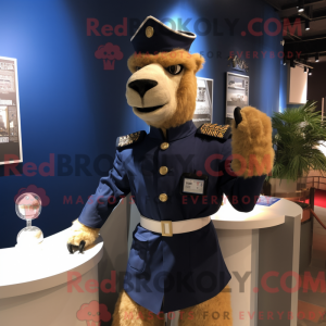 Navy Camel mascot costume...