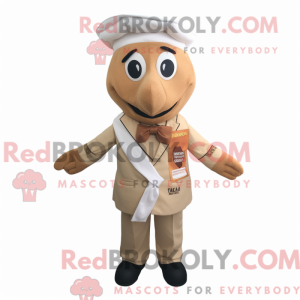 Beige Tikka Masala mascot...